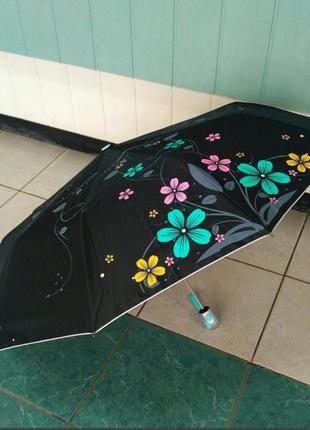 Полуавтомат зонт крепкий новый,идеальный парасолька.3 фото