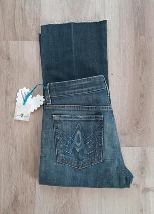 Прямі укорочені джинси1 фото