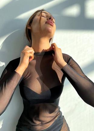 Сексуальна сукня сіточка, плаття мікросіточка, пеньюар сітка