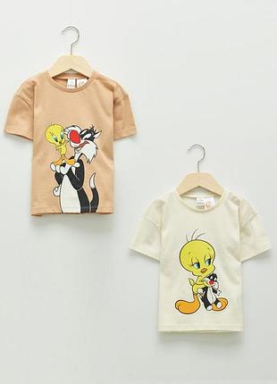 1-2/2-3/3-4/4-5/5-6 років новий фірмовий набір футболок футболка хлопчику looney tunes lc waikiki