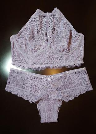 Роскошный кружевной комплект белья victoria's secret оригинал