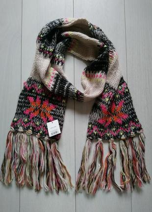 Зимний шалик шарф длинный1 фото