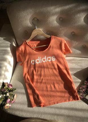 Хлопковая футболка adidas