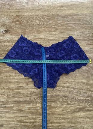 Шикарные, ажурные, трусики, шортики, синего цвета, от бренда: elavia reis lingerie 🌺5 фото