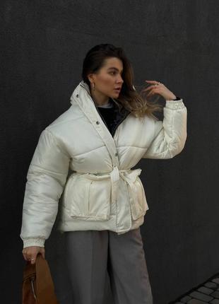 Зимняя стильная куртка5 фото