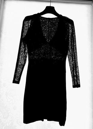 Сукня комбінована з v образним декольте; river island;l/xl