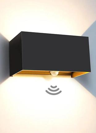 Світлодіодний настінний світильник kingwen 20 вт з датчиком руху