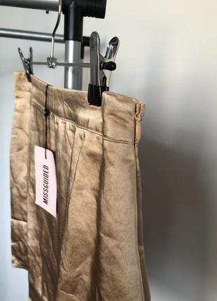 Золотисто-бежевая юбка от missguided3 фото
