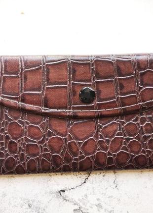 Кошелек женский длинный кожзам