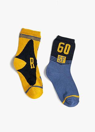 3-4 года новый фирменный комплект набор 2 пары носков мальчишки koton носки