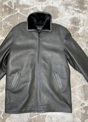 Дублянка натуральна шкіряна утеплена зимова