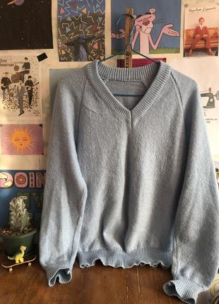 Вязаный женский пуловер, джемпер ручной работы