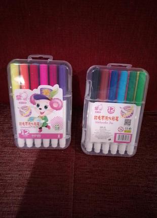 Фломастери-пензлик 12шт