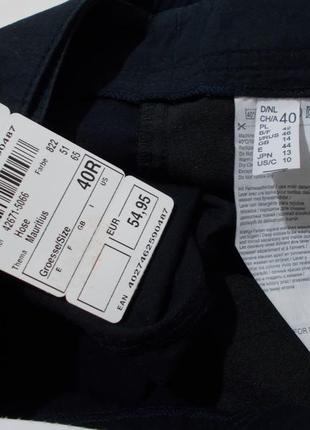 Новые брюки 3/4 капри с поясом черно-синие *gerry weber* 48-50р5 фото