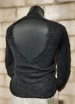 Джемпер с открытой спинкой мохер шерсть свитерик2 фото