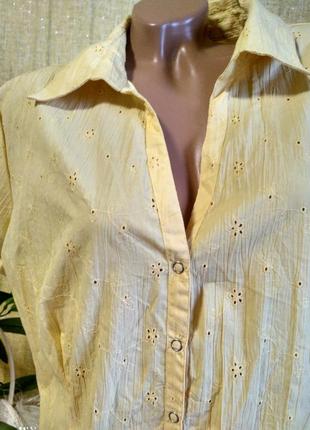 Красивая блуза с коротким рукавом на кнопках (индия)3 фото