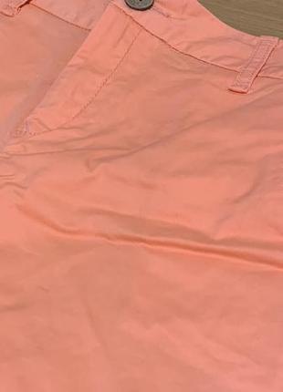 Шорты немного удлиненные персик-светлый оранжевый коттон, 6/34/2 (3182)5 фото