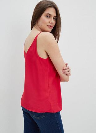 Стильная шифоновая блуза майка касного цвета dorothy perkins2 фото