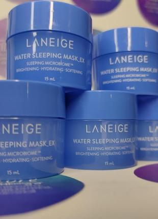 Увлажняющая ночная маска для лица laneige water sleeping mask (мини)