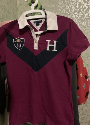 Женское поло tommy hilfiger.