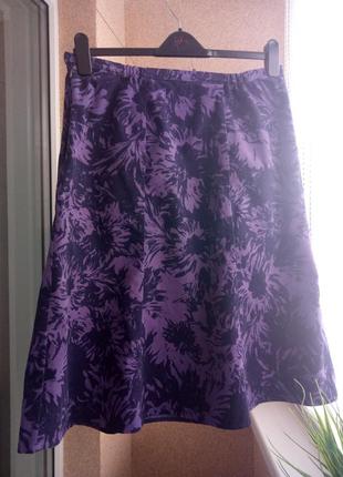 Красивая вельветовая юбка миди клиньями из натуральной ткани2 фото