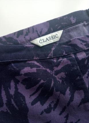 Красивая вельветовая юбка миди клиньями из натуральной ткани4 фото