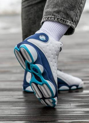 Мужские кроссовки nike air jordan 13 retro dark powder blue obsidian 41-445 фото