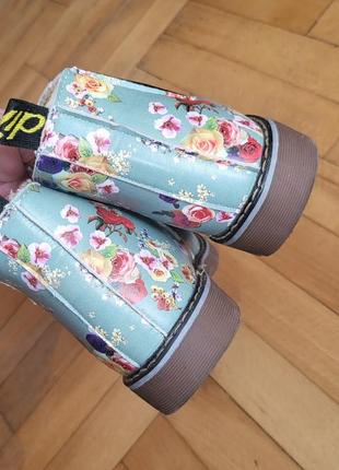 Детские челси ботинки с цветочным принтом, 33р5 фото