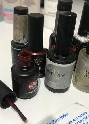 Гель лаки остатки 7штук