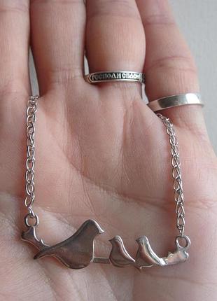 Серебряная цепочка с подвеской, серебряное колье, серебро 925, украина