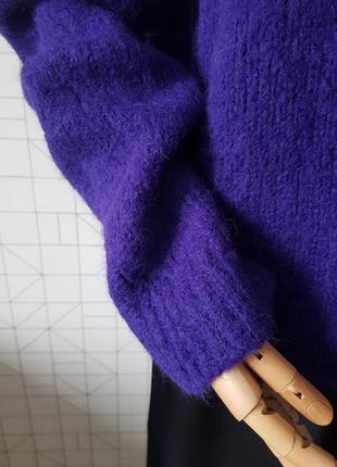 Люксовый шерстяной свитер filippa k оригинал, шикарный женский фиолетовый свитер оверсайз9 фото