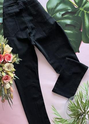 ⚫️великі чорні джинси /збільшені чорні джинси/чорні прямі джинси великого розміру⚫️9 фото