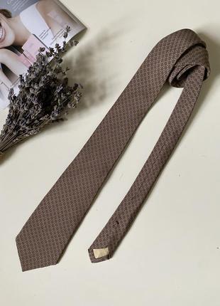 Краватка галстук ysl шовк шёлковый галстук вінтаж винтажный галстук