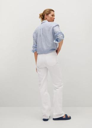 Штани, джинси, джинсы с рваностями, высокая талия білі джинси2 фото