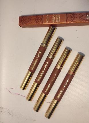 Стик для глаз: праймер и металлические тени kiko precious rituals vegan duo primer &amp; eyeshadow1 фото