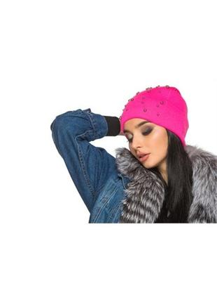 Шапка розовая