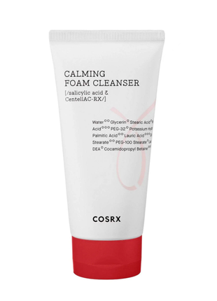 Успокаивающая пенка для проблемной кожи cosrx ac collection calming foam cleanser