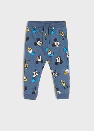 9-12/12-18/18-24 м базовые спортивные штаны джоггеры с эластичным поясом микки маус disney sinsay