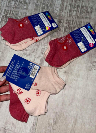Шкарпетки для дівчинки 3 пари від lupilu розмір 23-26 на 2-4 роки.3 фото