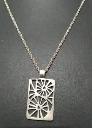 Next срібне кольє ланцюжок з кулоном підвіска2 фото