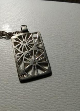 Next срібне кольє ланцюжок з кулоном підвіска4 фото