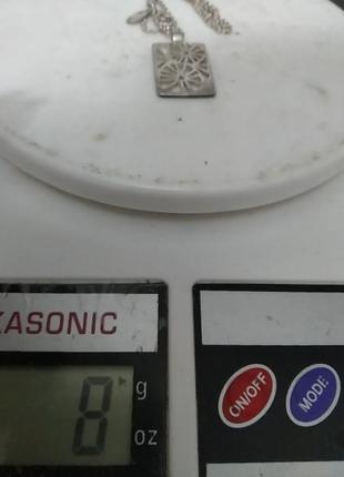 Next срібне кольє ланцюжок з кулоном підвіска6 фото