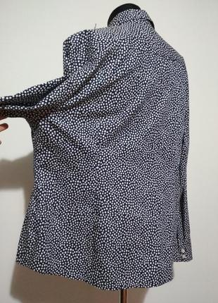 100% котон фирменная натуральная блузка большого размера в стильный горошек супер качество!6 фото