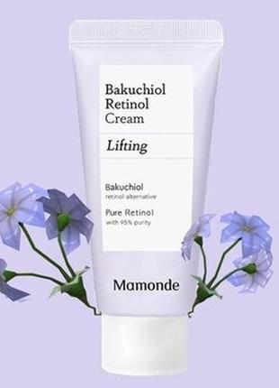 Відновлюючий ліфтинг-крем mamonde bakuchiol retinol cream, 30 мл1 фото