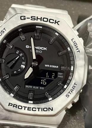 Casio g-shock gae-2100gc-7aer чоловічий наручний годинник оригінал камуфляж білий хакі 2 в 16 фото