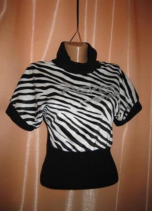 Нарядный свитер кофта топ свитшот накидка с резинкой на талии, высокое горло, теплый, маленький разм