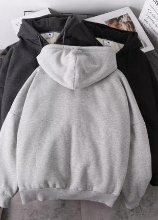 Женская теплая кофта мех (42-44, 46-48, 50-52 батал) серый, черный, хаки s-m, l-xl, 2xl-3xl2 фото