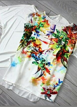 Футболка  блузка с принтом