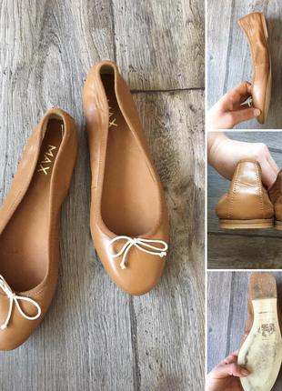 Max кожаные туфельки пинетки max mara