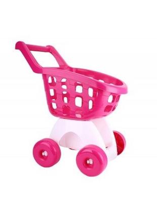 Km8249t игрушка розовая тележка для супермаркета тм технок